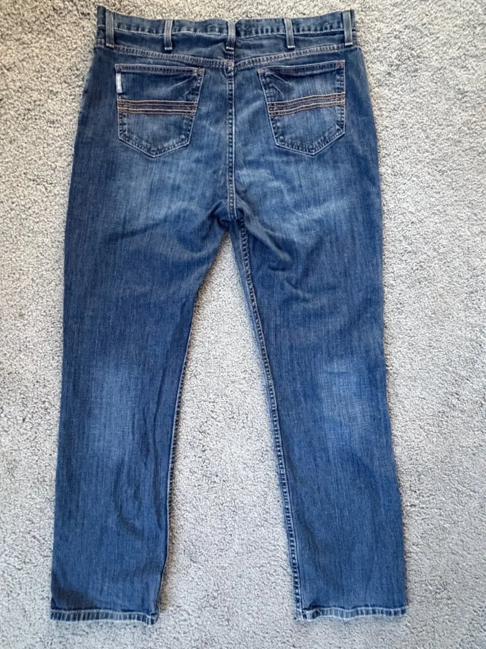 Cinch Silver Label Straight Leg Jeans 38x32 Dark Stone Wash Cotton- VERY Good UC